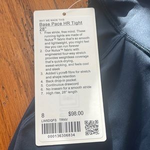 Lululemon Base Pace High Rise Leggings
